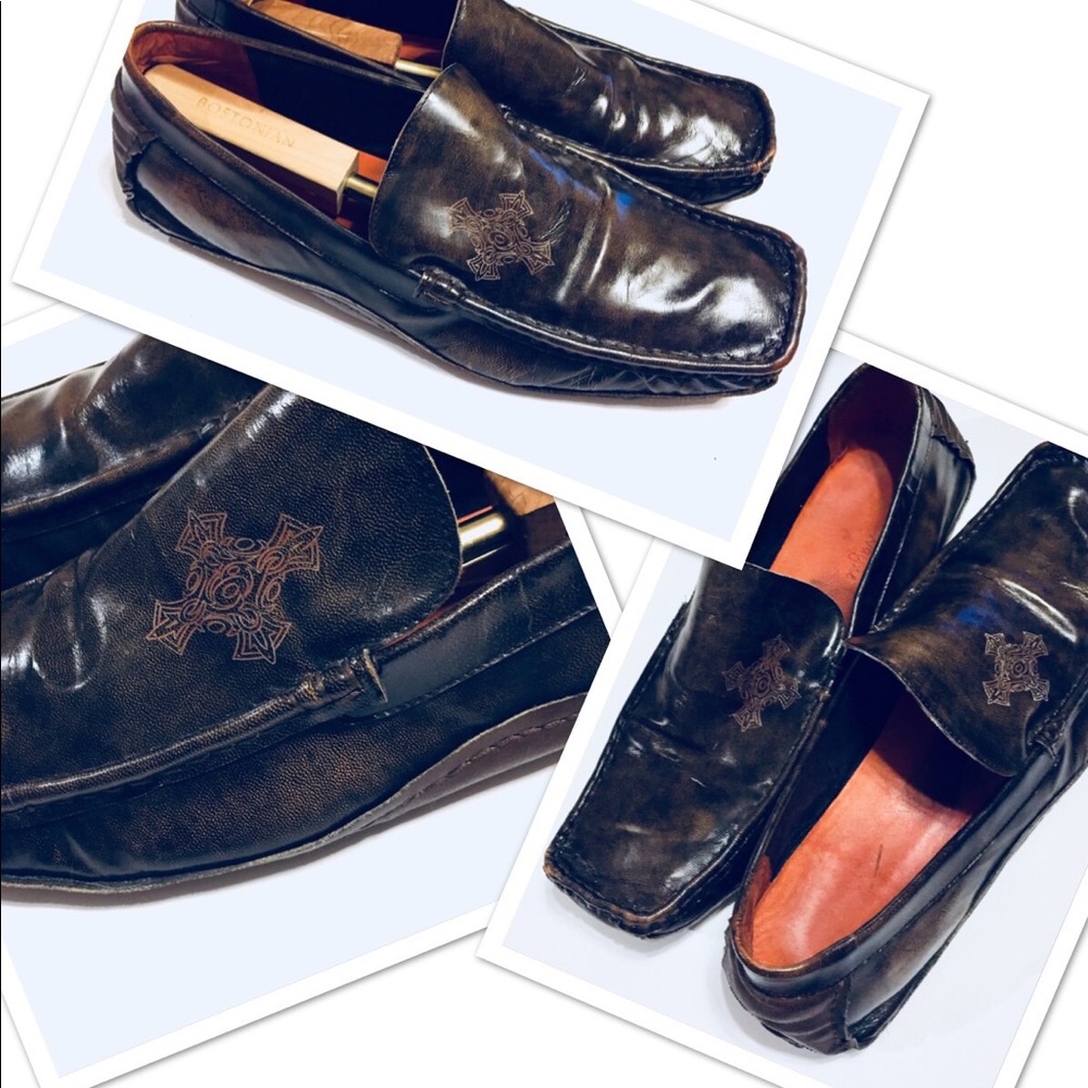 Robert Wayne Cross Logo Loafer Slayer Sz 16